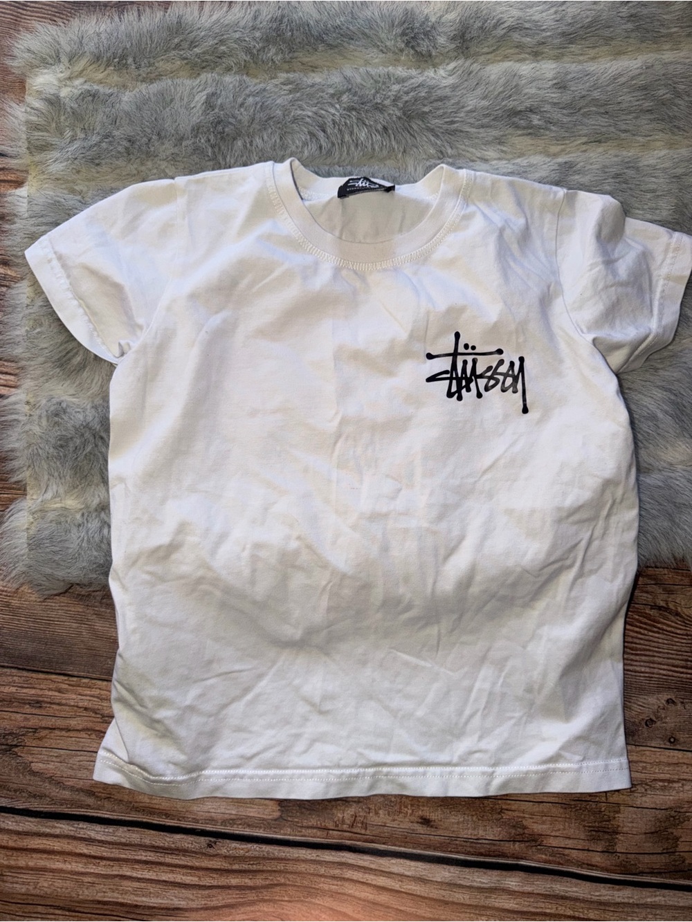 Stussy White T-Shirt kids size 3